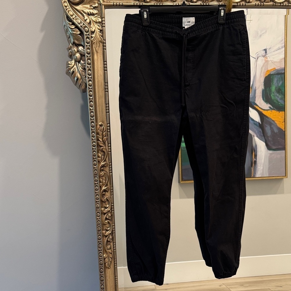 H&M Charcoal Regular Fit Trousers - Picture 1 of 4